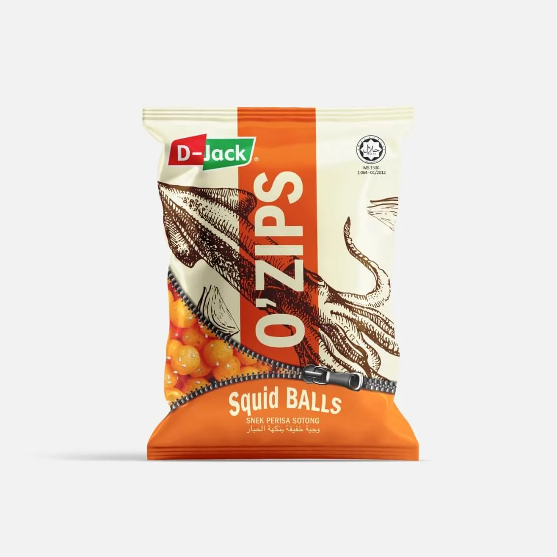 D-Jack: Reka bentuk pembungkusan snek untuk D-Jack